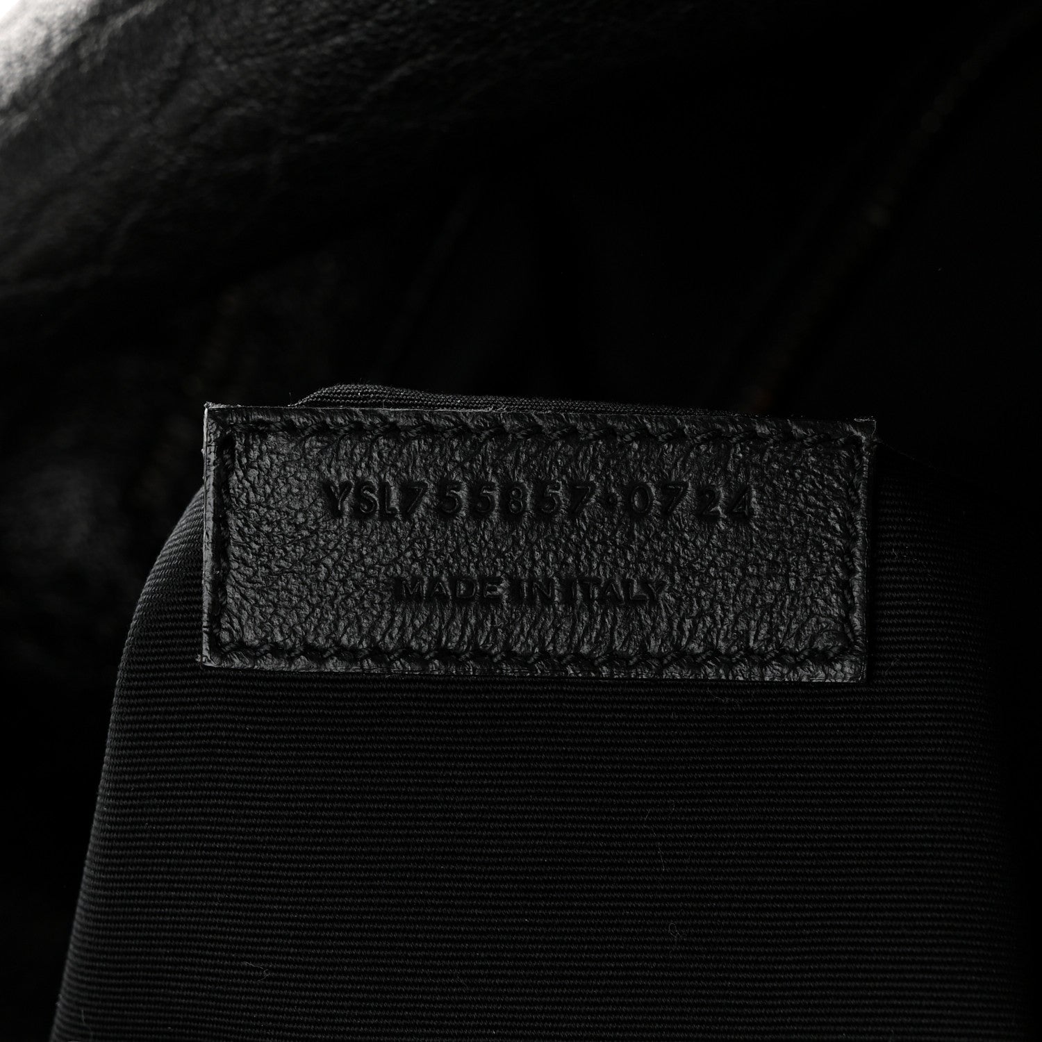 Saint Laurent Grained Lambskin Monogram Oversized Niki Chain Satchel Black 7 of 10