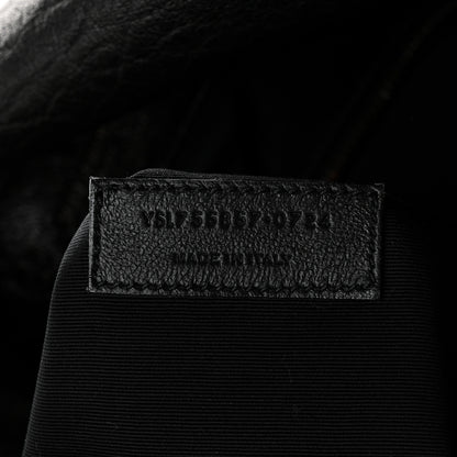 Saint Laurent Grained Lambskin Monogram Oversized Niki Chain Satchel Black 7 of 10