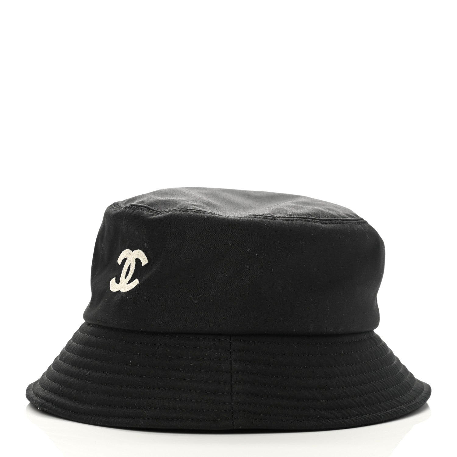 Chanel Cotton CC Bucket Hat L Black 4 of 12