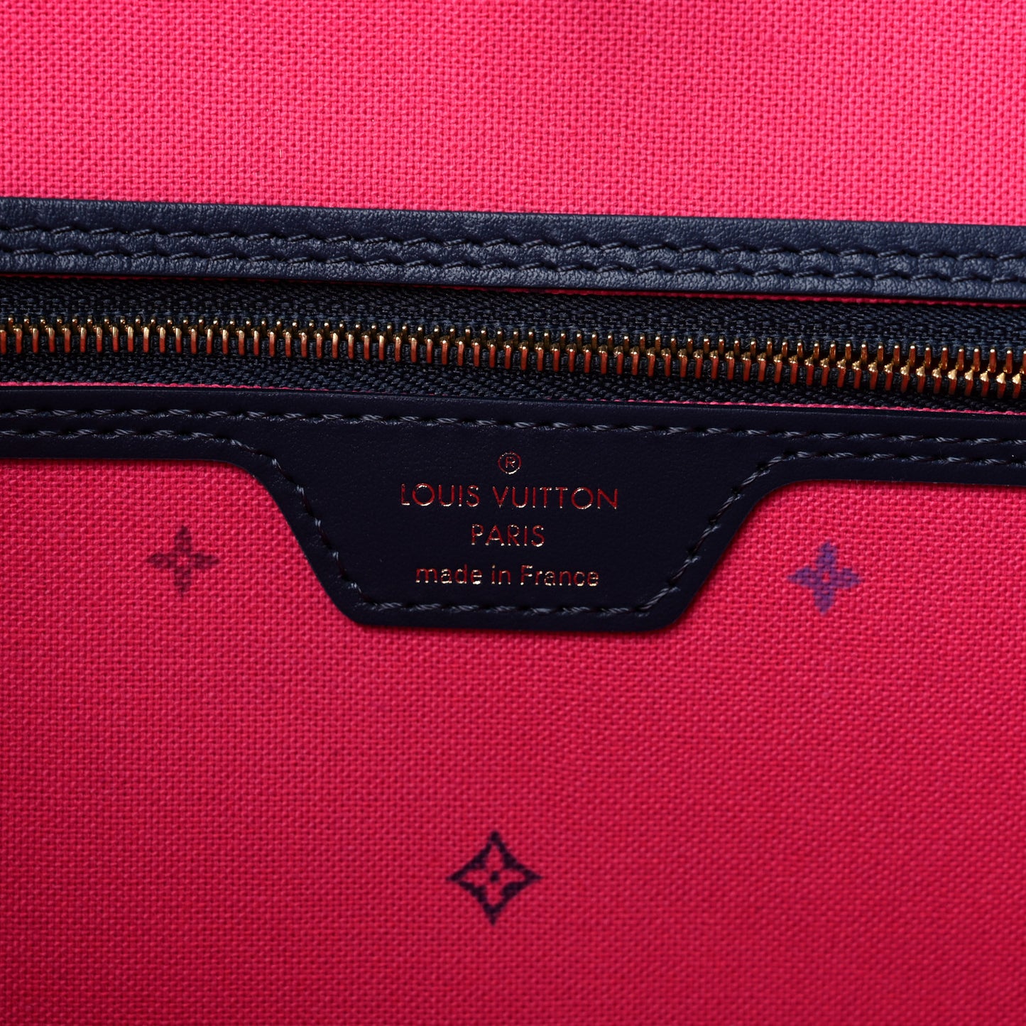 Monogram Giant Spring In The City Neverfull MM Midnight Fuchsia