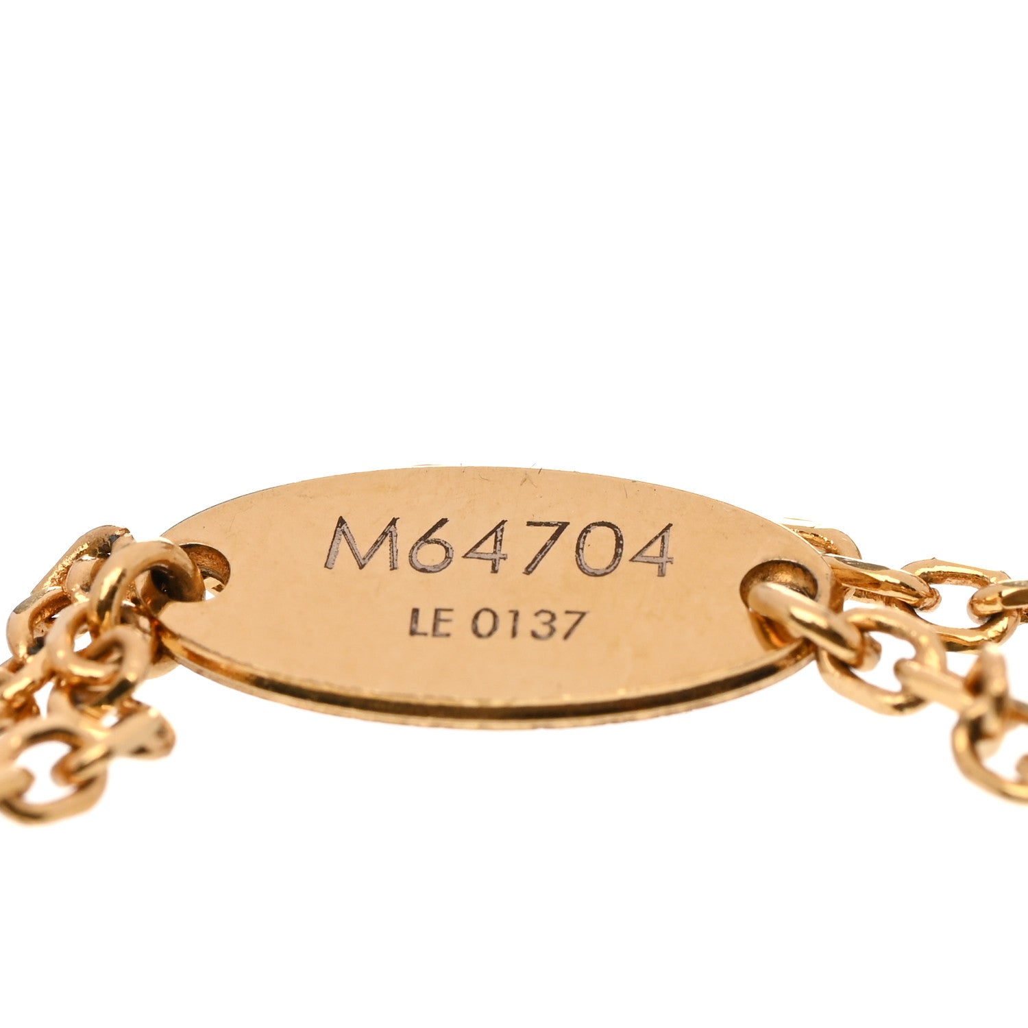 Louis Vuitton Nanogram Buckle Bracelet Gold 5 of 5