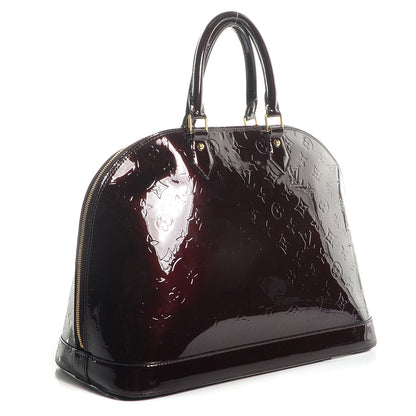 Louis Vuitton Vernis Alma GM Amarante 3 of 7