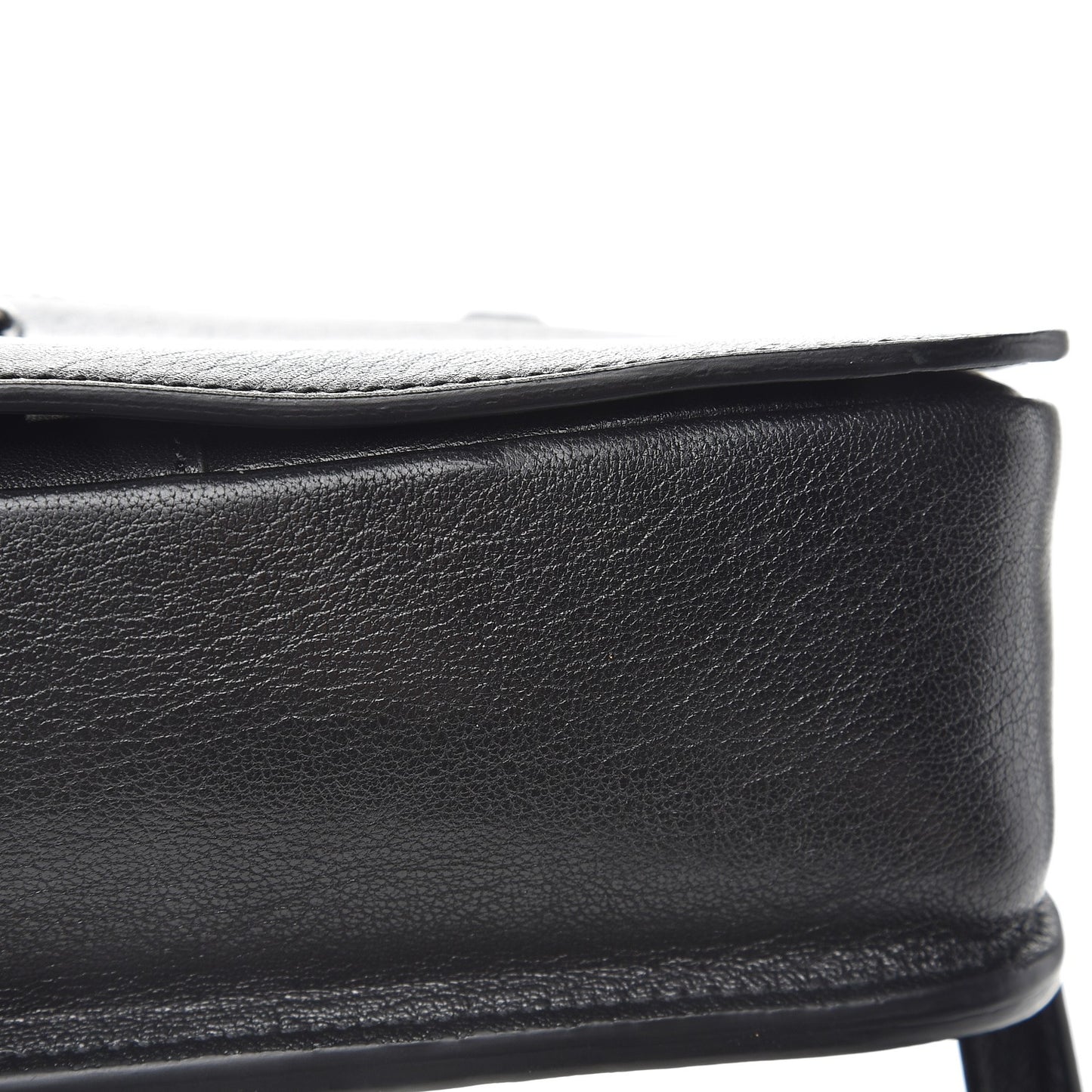 Lambskin Medium Charlotte Messenger Bag Black