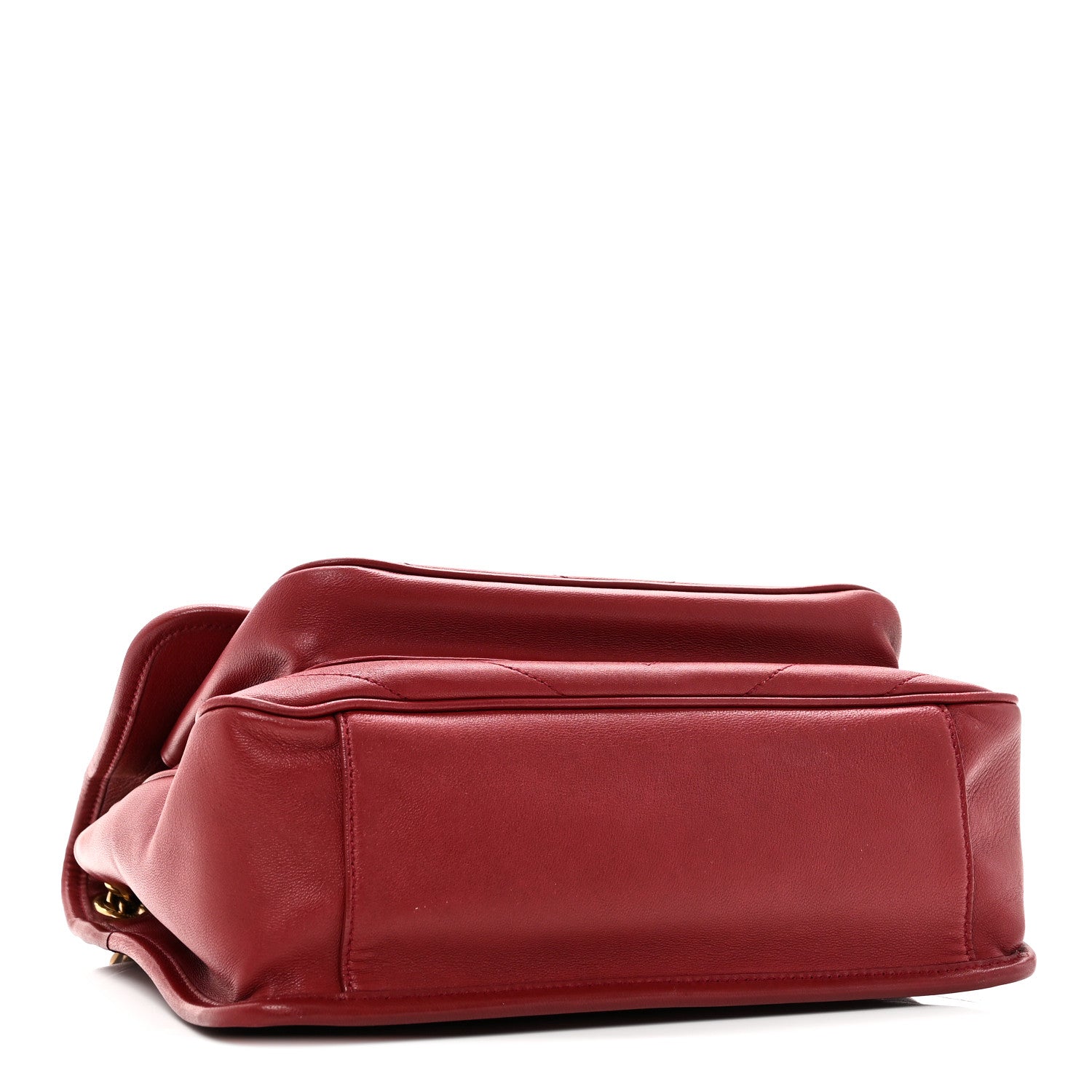 Saint Laurent Lambskin Matelasse Monogram Medium Niki Chain Satchel Rouge Legion 4 of 10