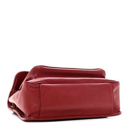 Saint Laurent Lambskin Matelasse Monogram Medium Niki Chain Satchel Rouge Legion 4 of 10