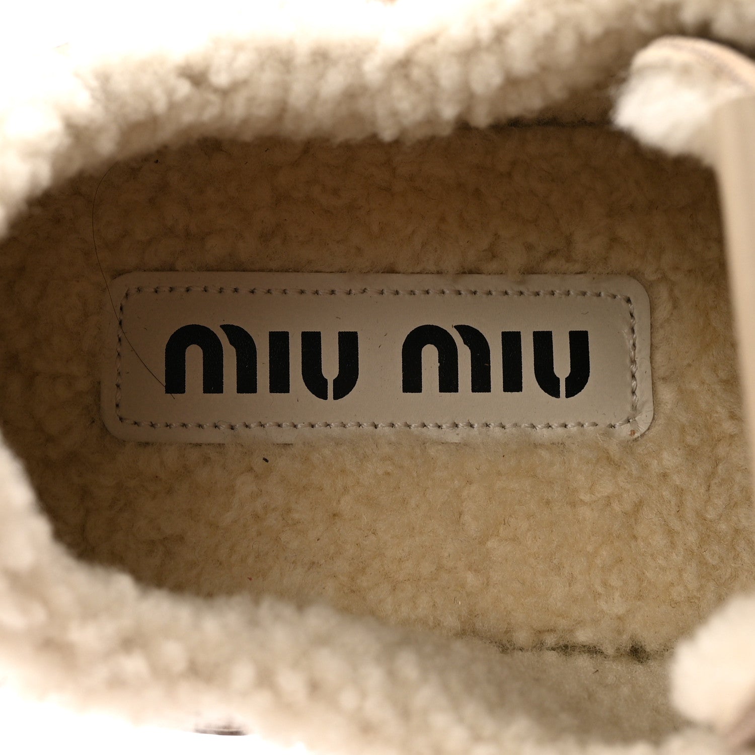 Miu Miu Suede Shearling Gymnasium Sneakers 39.5 Deserto 8 of 9