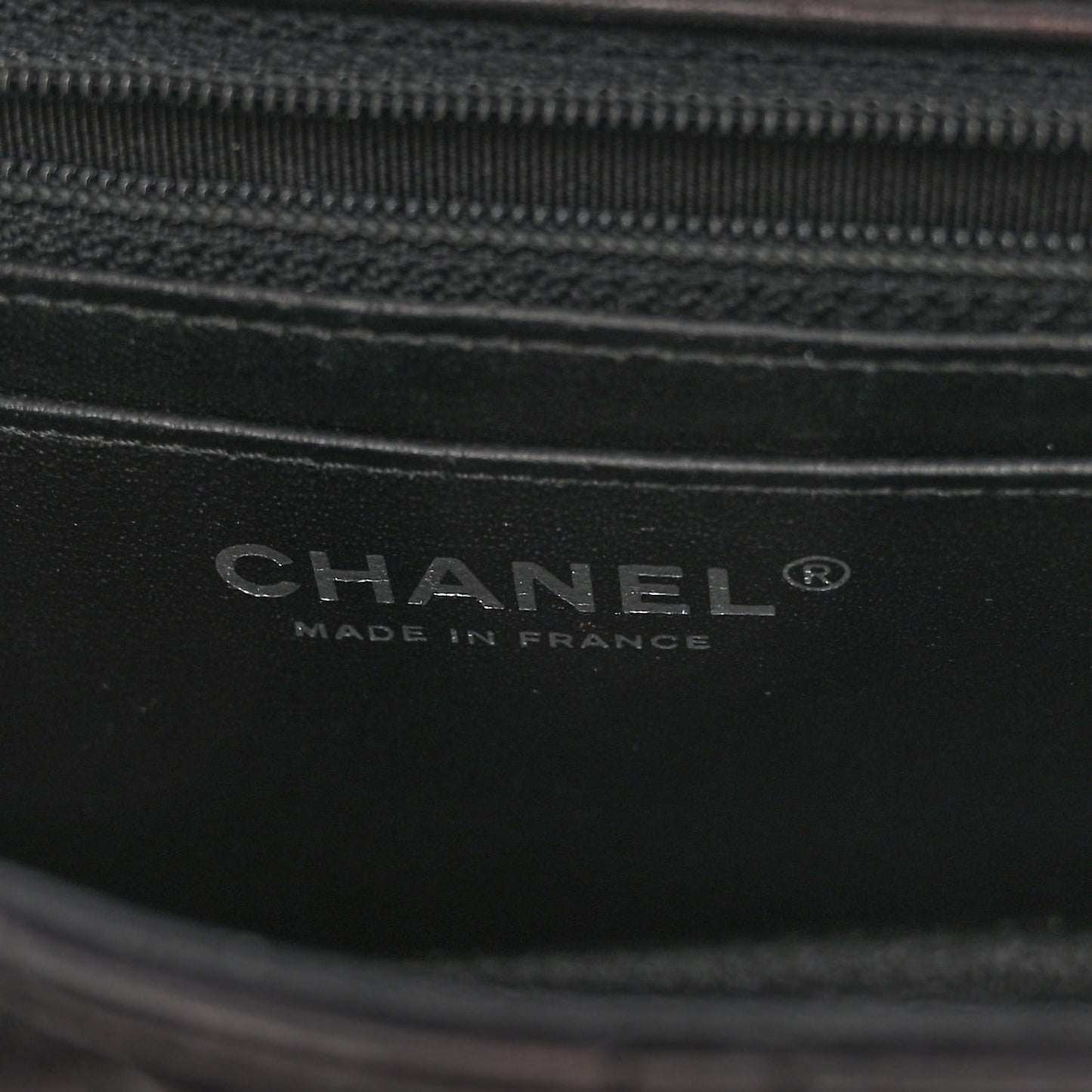 Lambskin Quilted Mini Square Flap Black