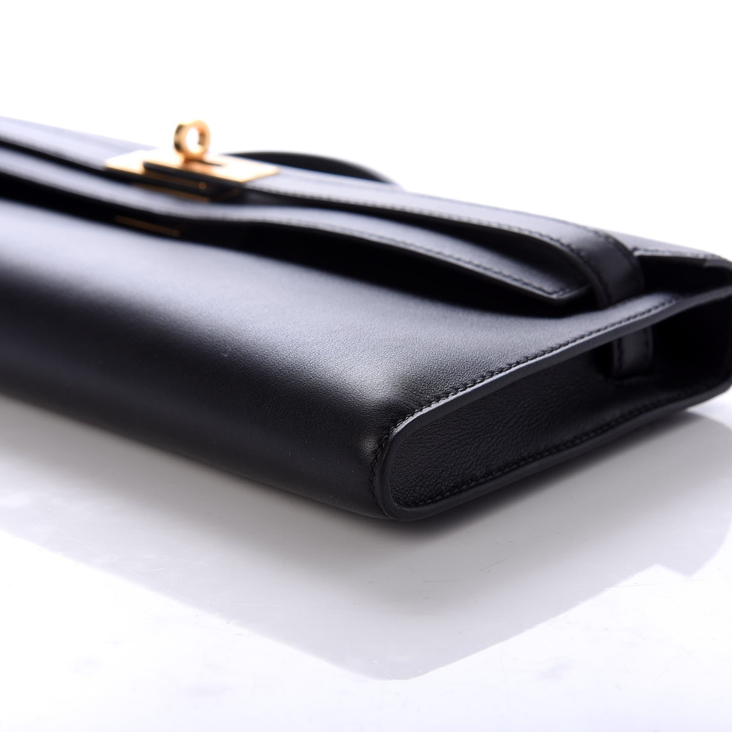 Hermes Swift Kelly Cut Clutch Pochette Black 8 of 9
