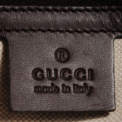 Gucci Monogram Vintage Web Medium Boston Dark Brown 6 of 9