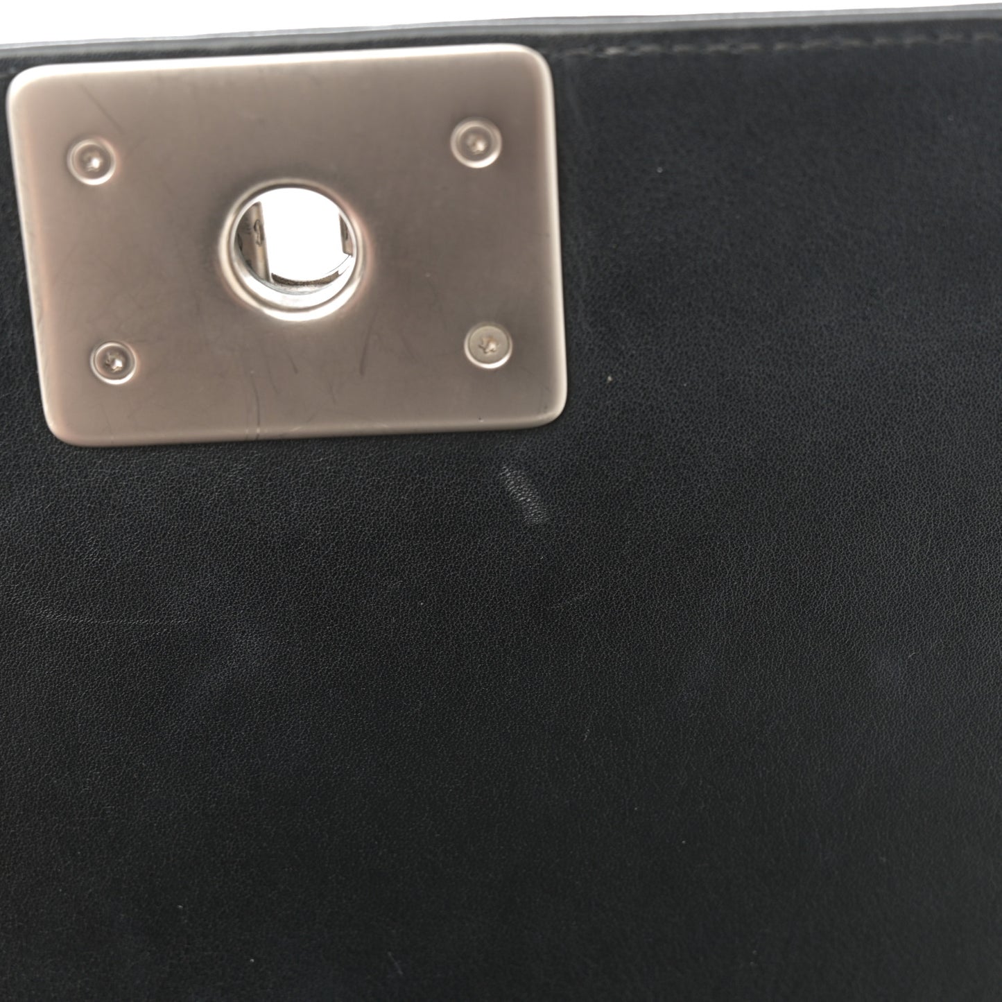 Snakeskin Medium Boy Flap Black