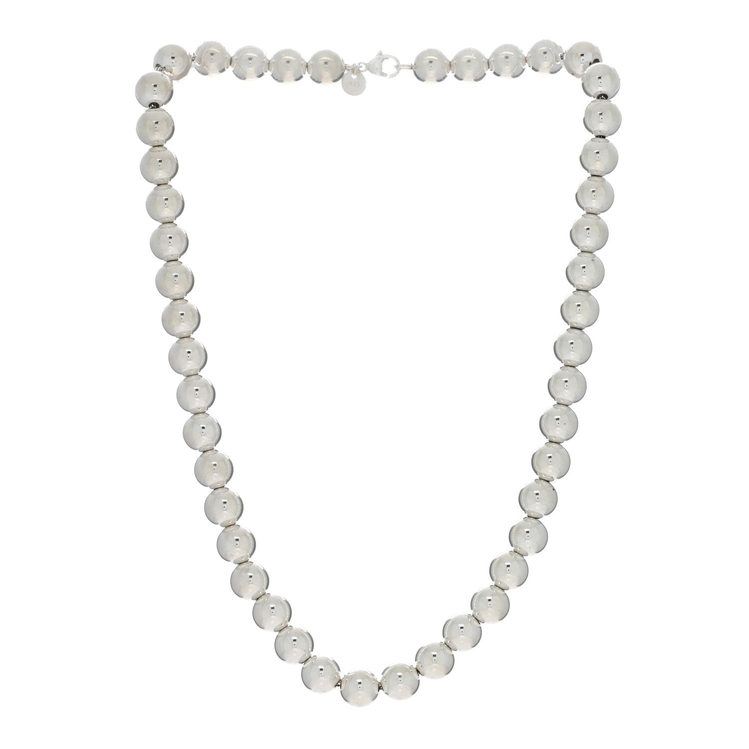 Tiffany Sterling Silver 10mm Hardwear Ball Necklace 3 of 4
