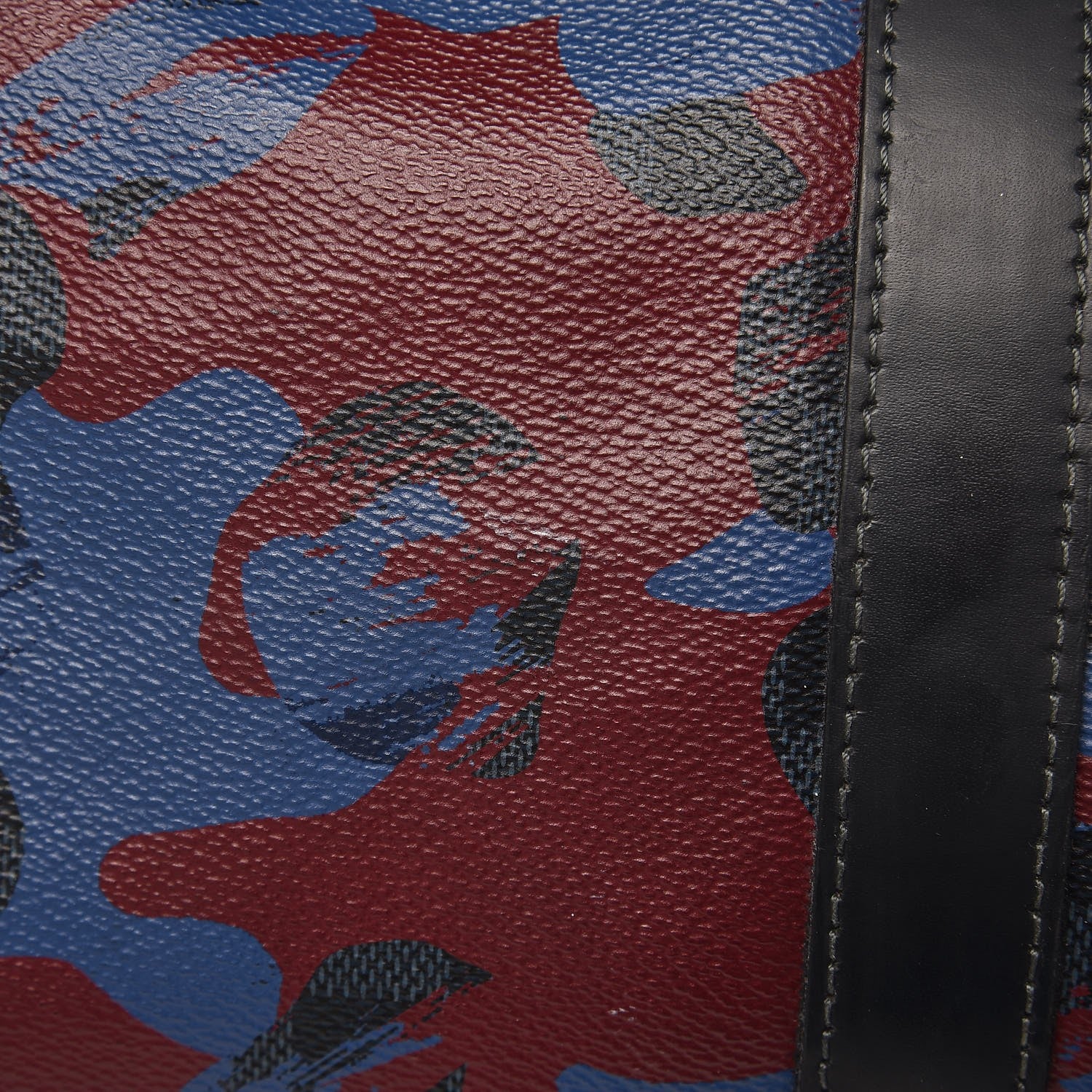 Louis Vuitton Damier Cobalt Camouflage Keepall Bandouliere 45 Bordeaux 12 of 14