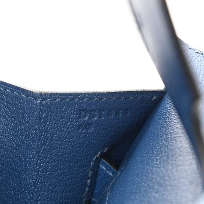 Hermes Madame Calfskin Birkin Sellier 30 Deep Blue 7 of 12
