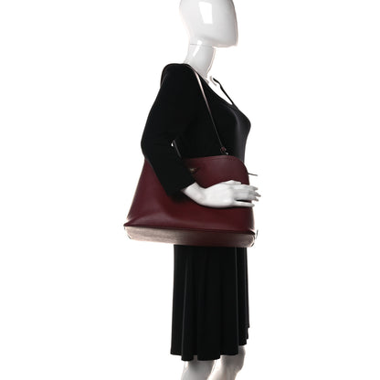 Prada Saffiano Cuir Matinee Tote Cherry Black 2 of 10