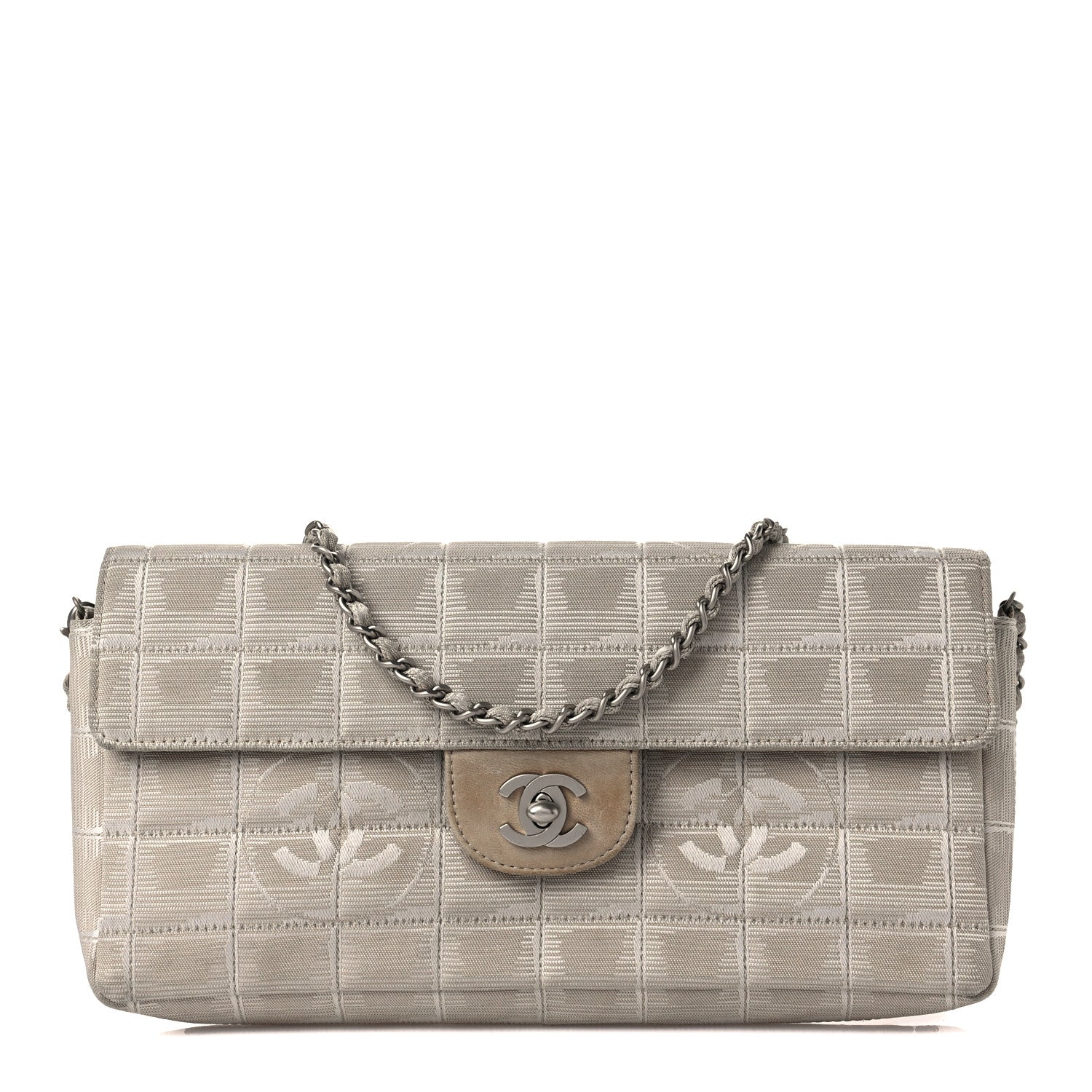 Chanel Nylon Travel East West Flap Beige 1 of 6