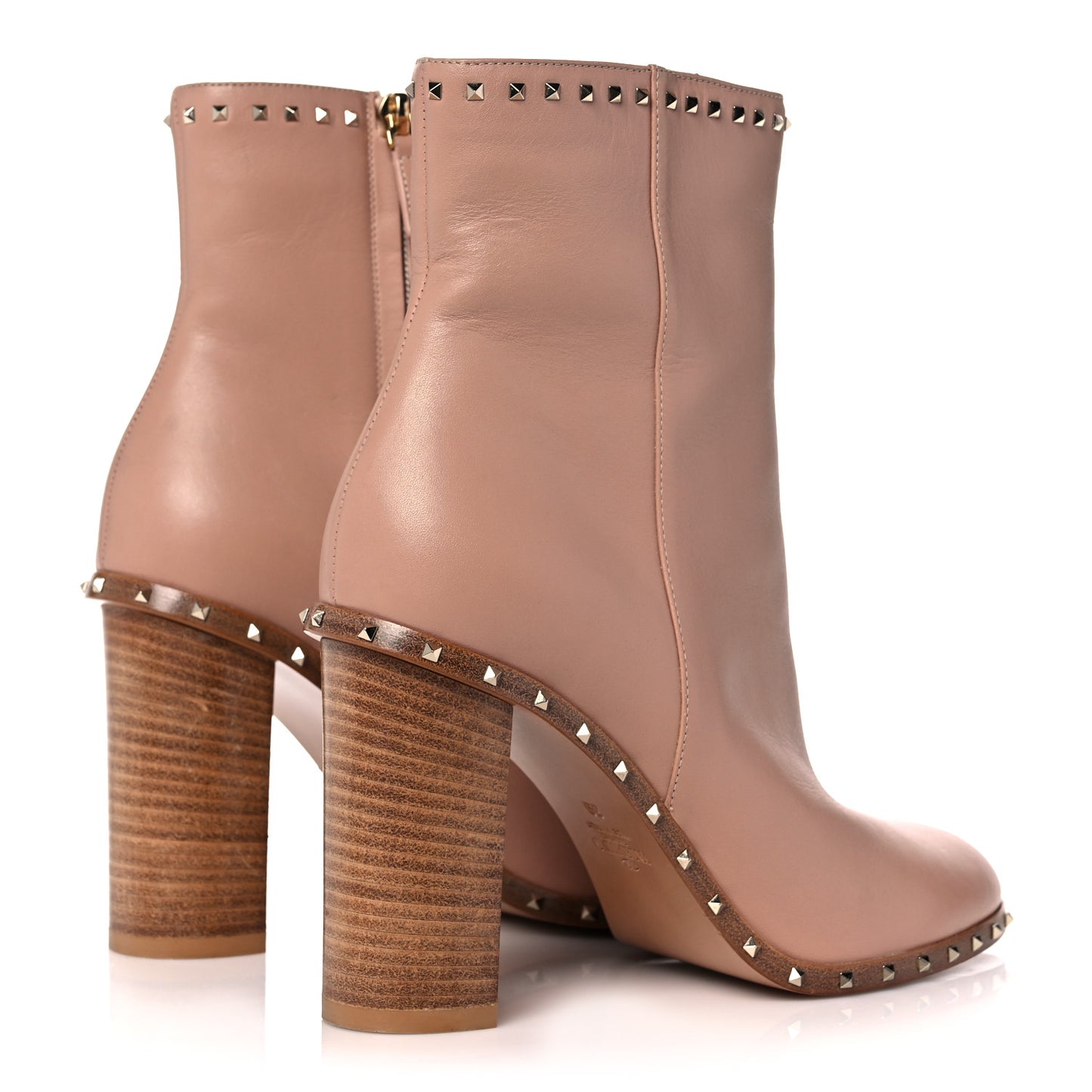 Nappa Soul Rockstud 90mm Ankle Boots 39 Skin Sorbet