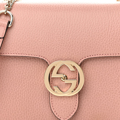 Gucci Dollar Calfskin Small Interlocking G Shoulder Bag Soft Pink 8 of 10