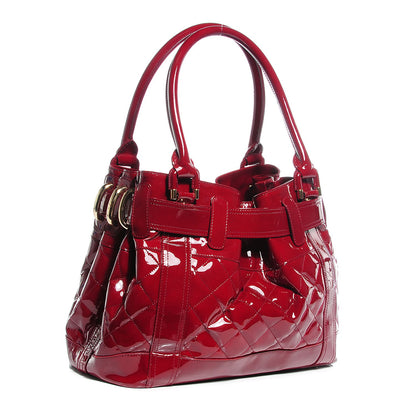 Burberry Patent Quilted Beaton Red 3 of 8
