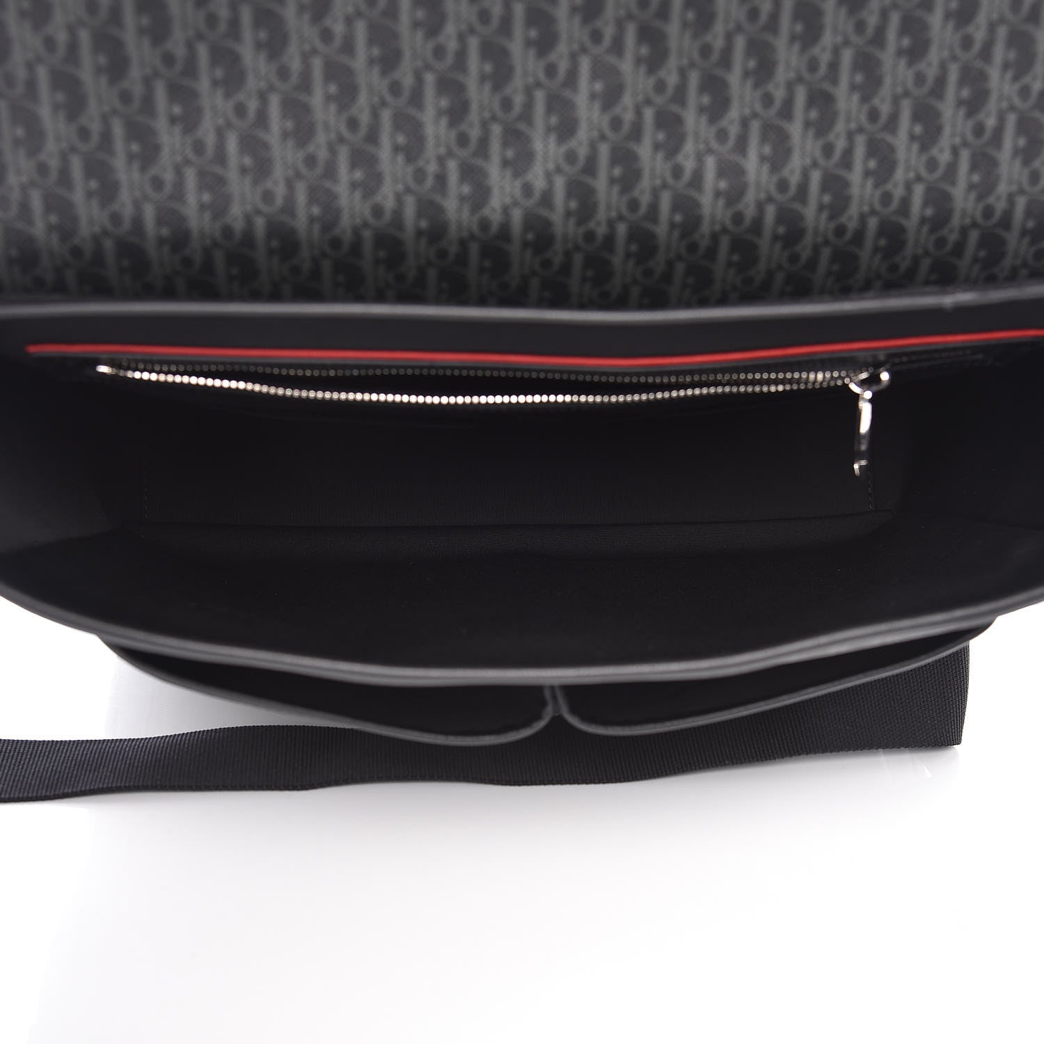 Christian Dior HOMME Monogram Coated Canvas Messenger Grise 5 of 9