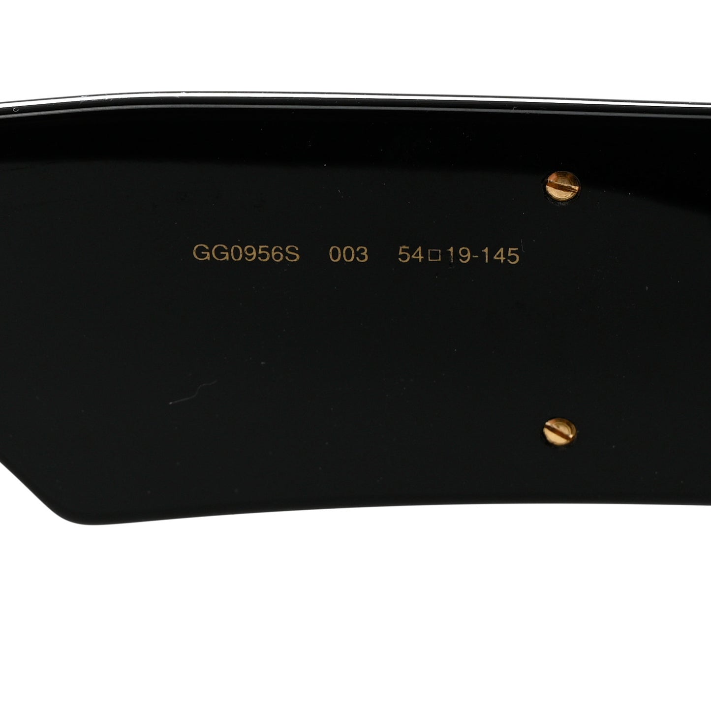 Acetate Square Frame Sunglasses GG0956S Black