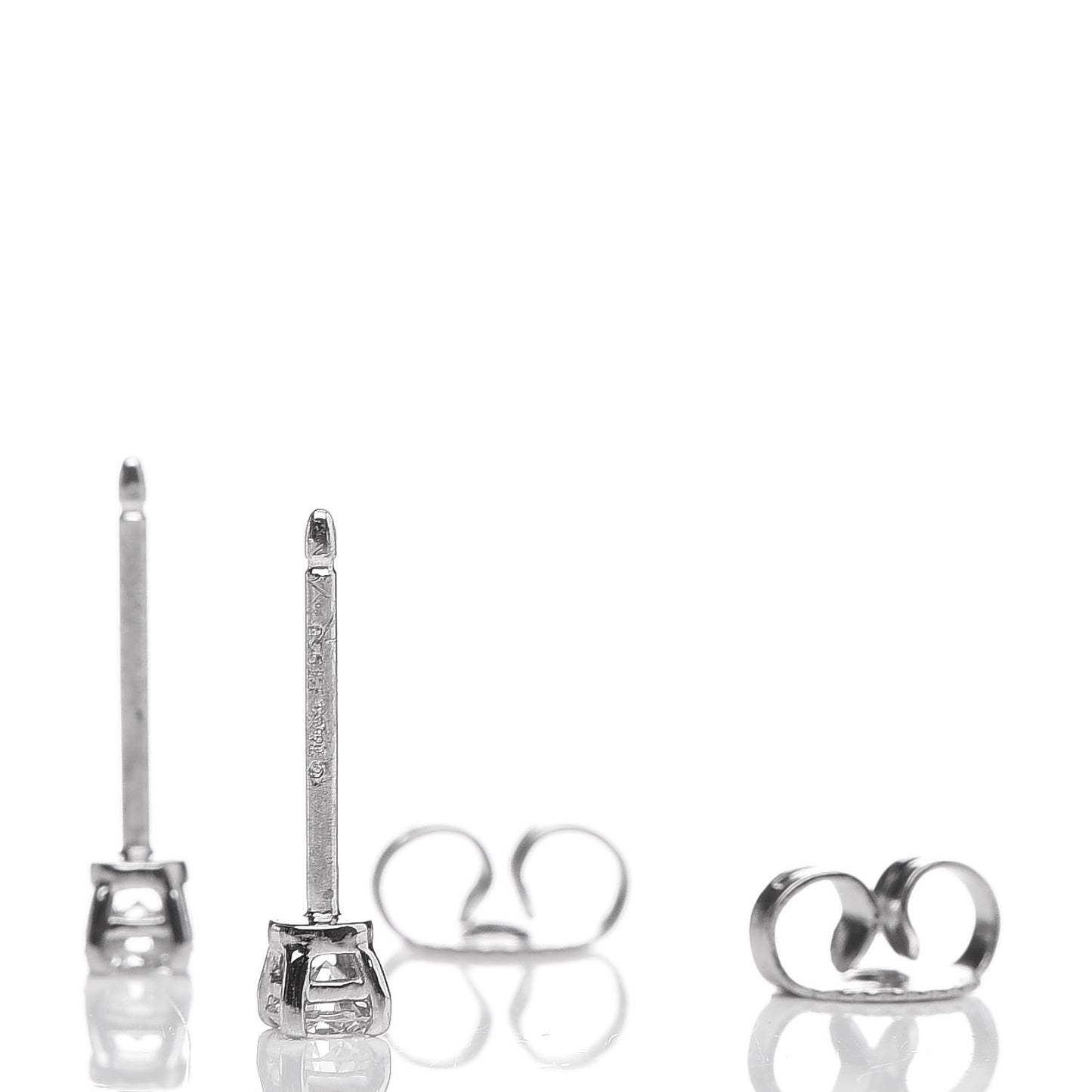 Platinum Diamond .22ctw Solitaire Earrings