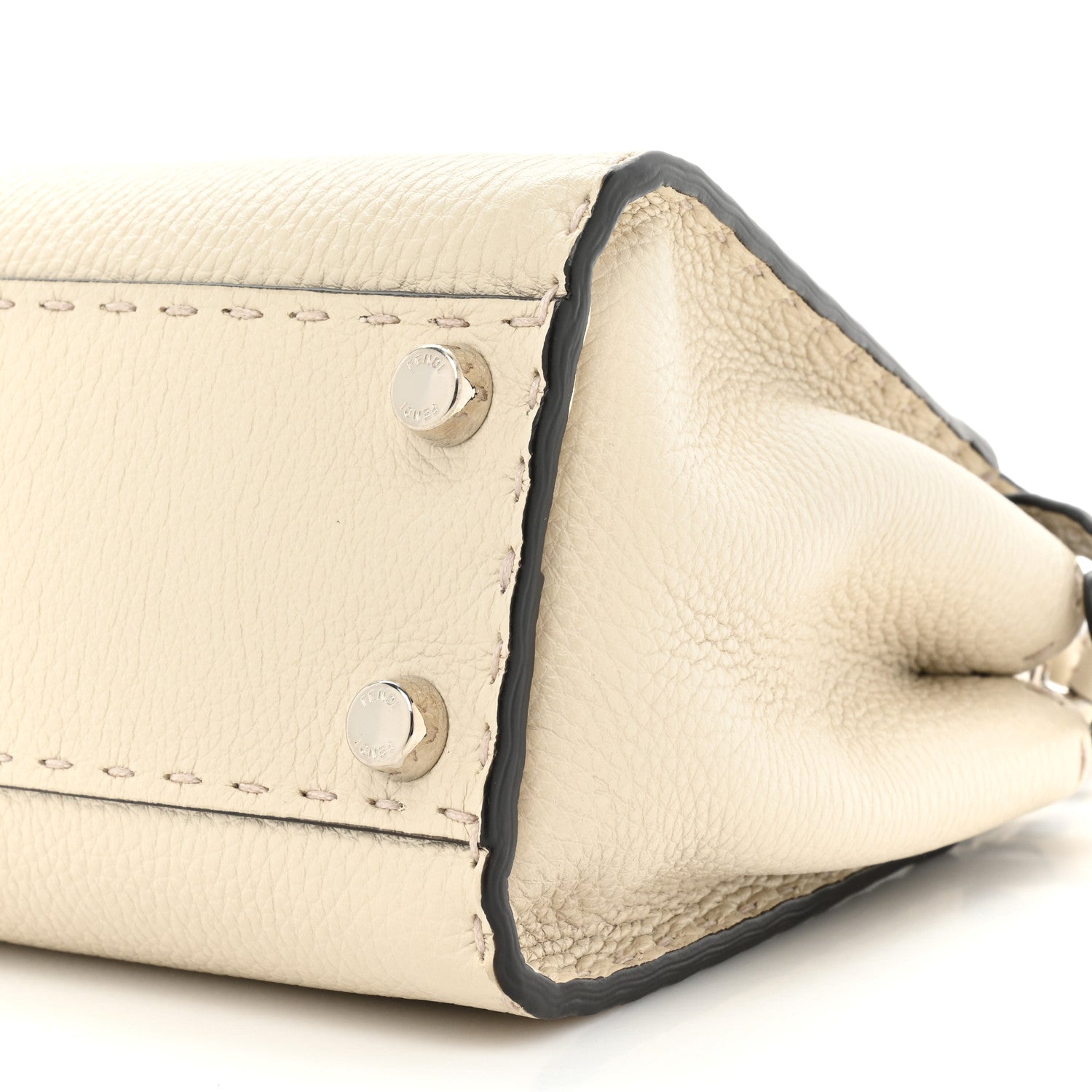 Fendi Cuoio Romano Selleria Mini Peekaboo Iconic Satchel Latte 8 of 13