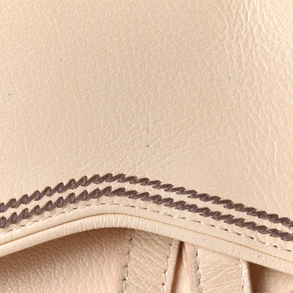 Christian Dior Grained Calfskin Saddle Bag Beige 14 of 19