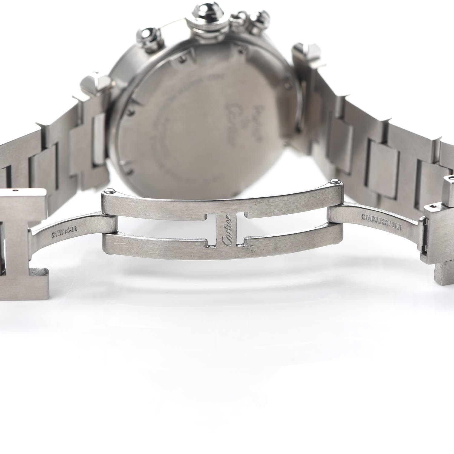 Cartier Stainless Steel 35mm Pasha C Chronograph Automatic Watch Black 5 of 5