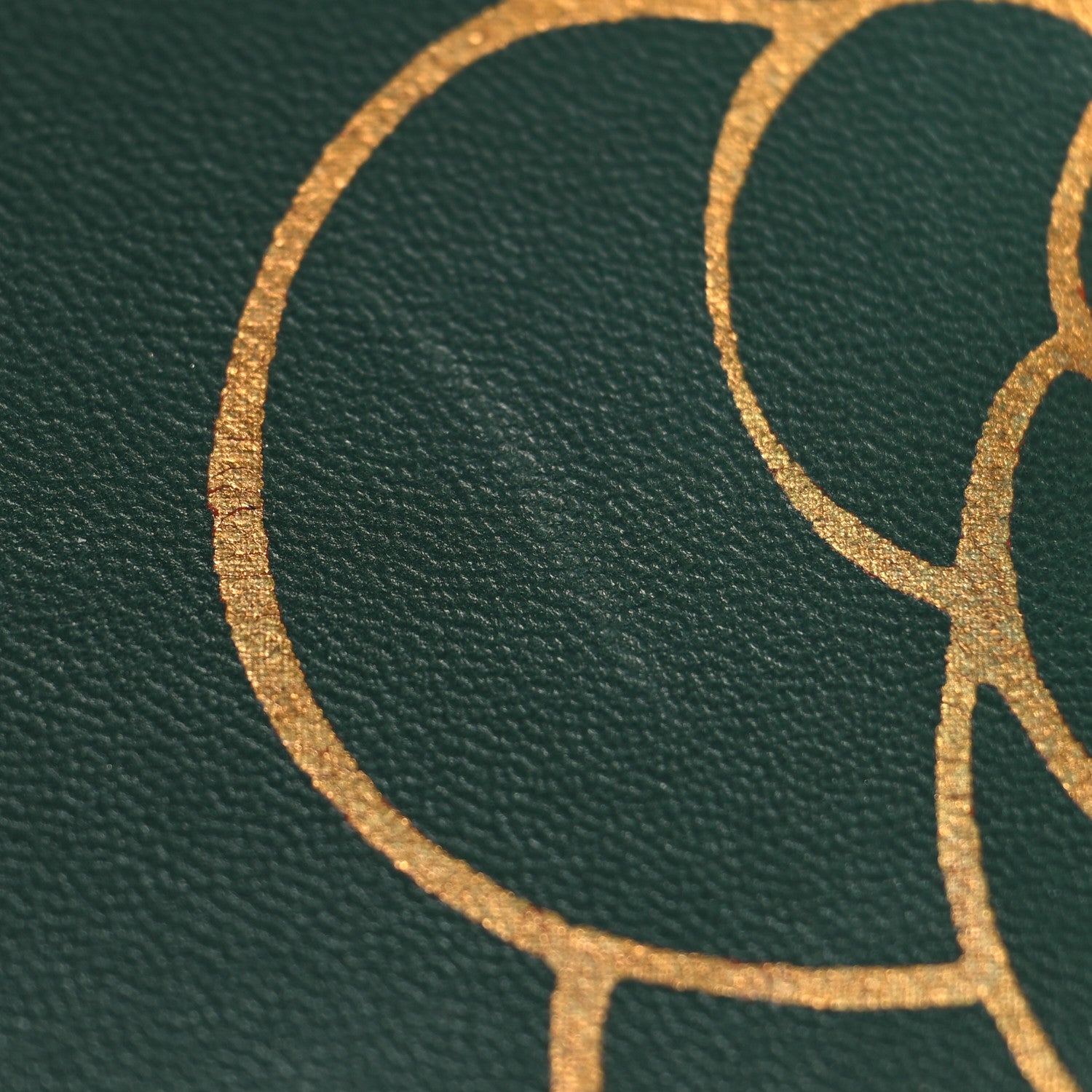 Chanel Calfskin Quilted Brasserie Gabrielle Menu CC Clutch Green