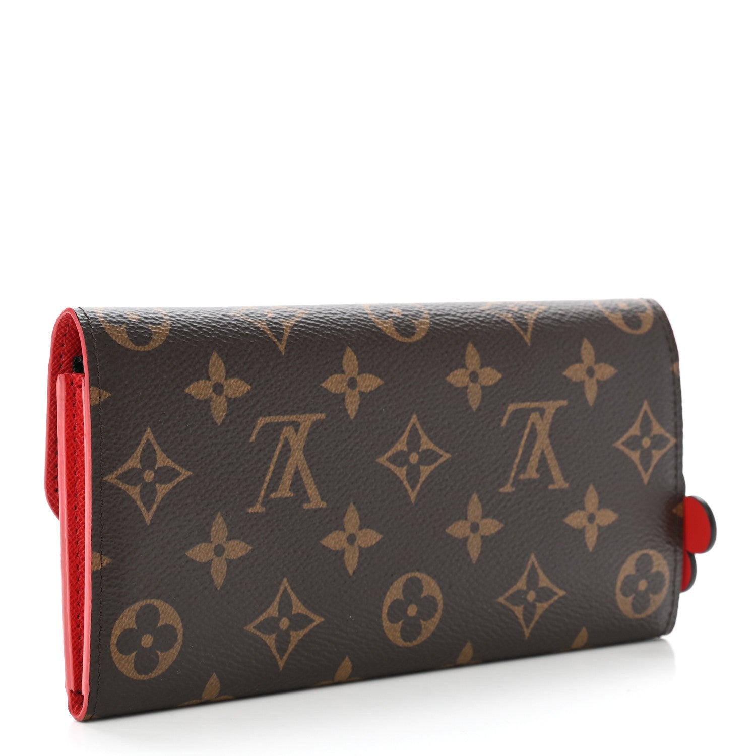 Louis Vuitton Monogram Bloom Flower Emilie Wallet Rouge 3 of 8
