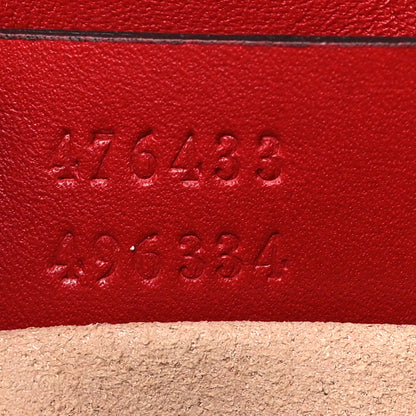 Gucci Calfskin Matelasse Super Mini GG Marmont Shoulder Bag Hibiscus Red 7 of 10