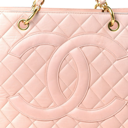 Chanel Lambskin Quilted Grand Shopping Tote GST Pink 11 of 18