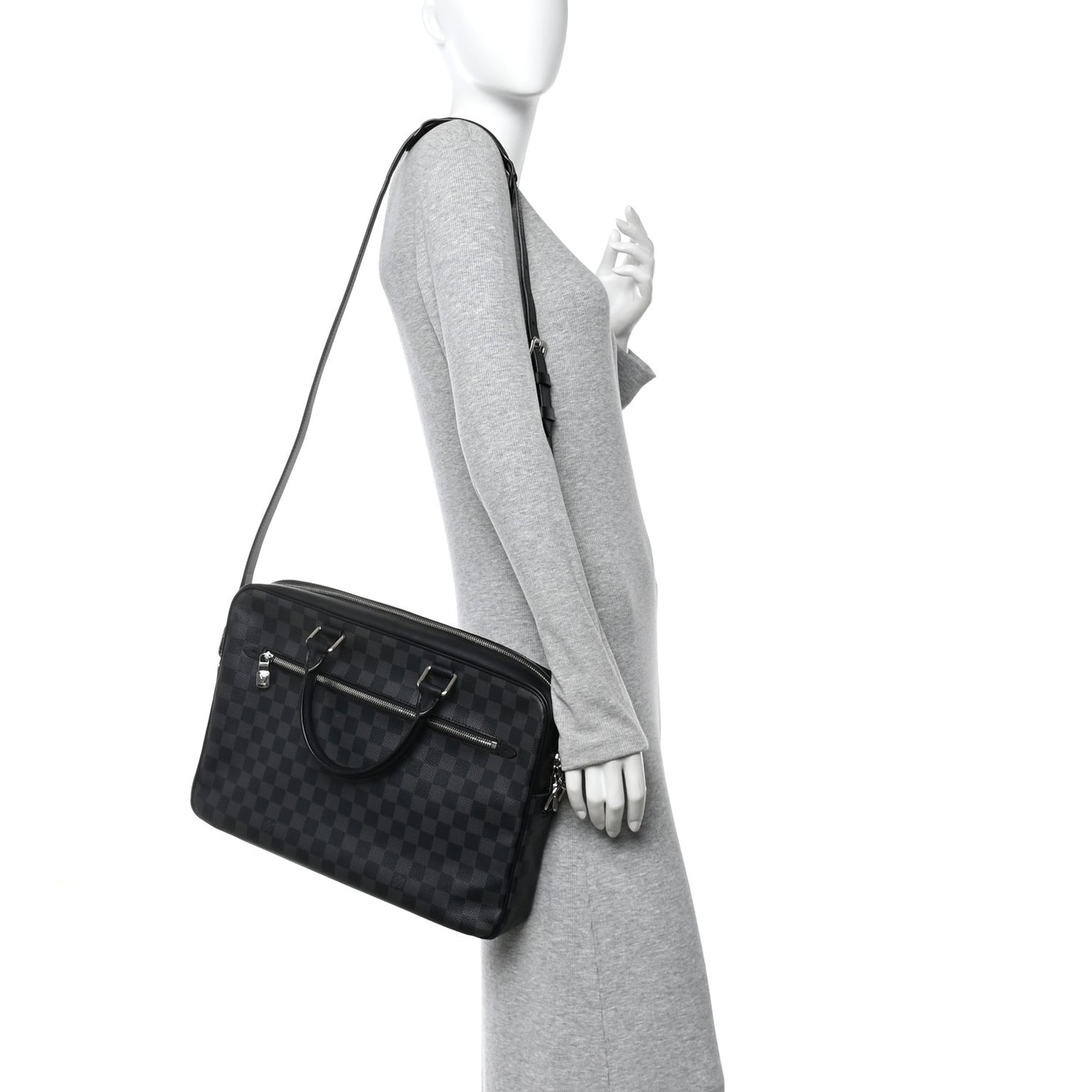 Damier Graphite Porte-Documents Business MM