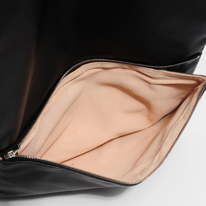 Celine Lambskin Roll Clutch Black 5 of 8