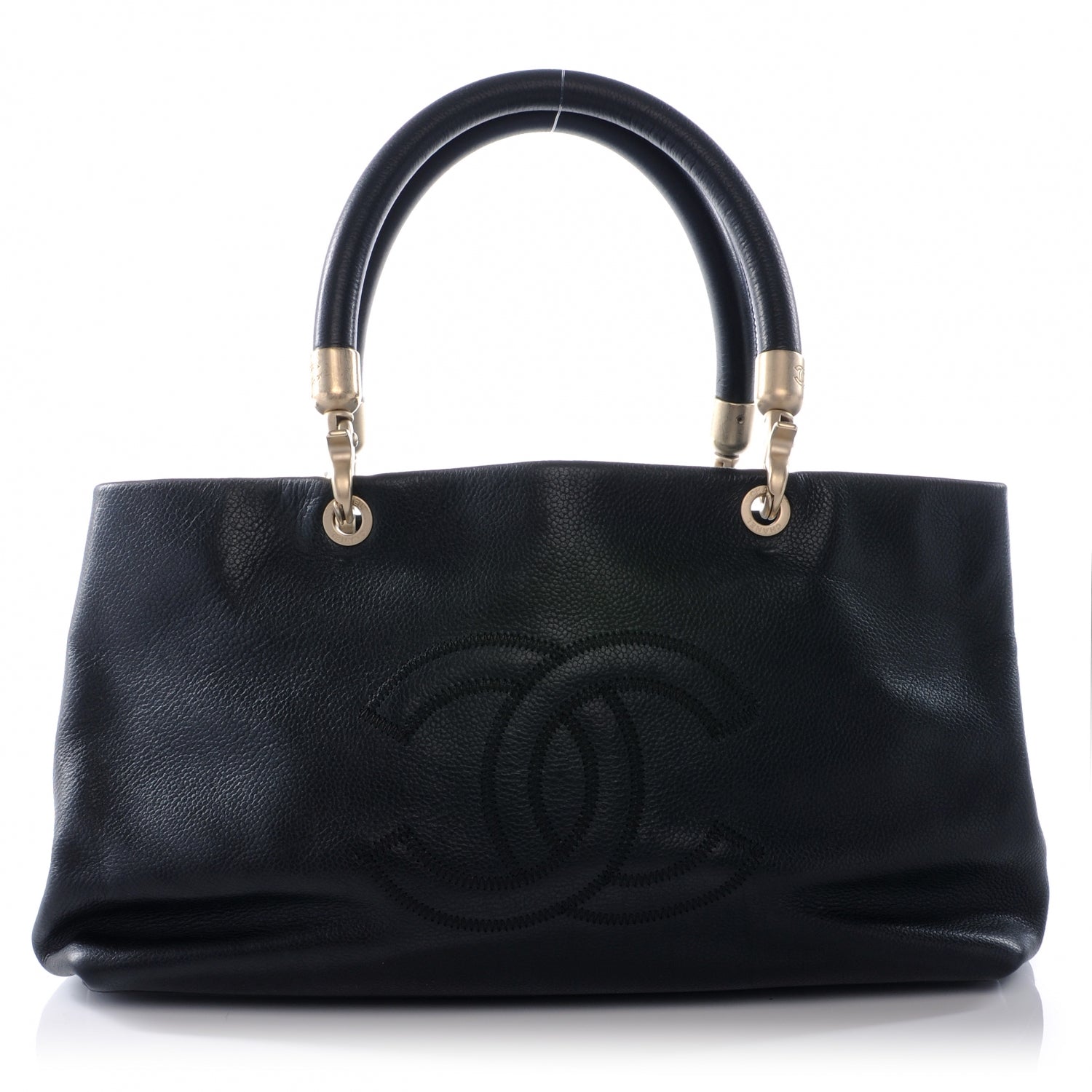 Chanel Caviar CC Handbag Black 1 of 8