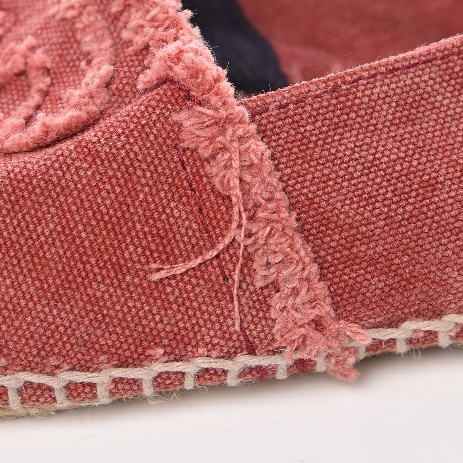 Chanel Toile CC Espadrilles 39 Red Black 9 of 12