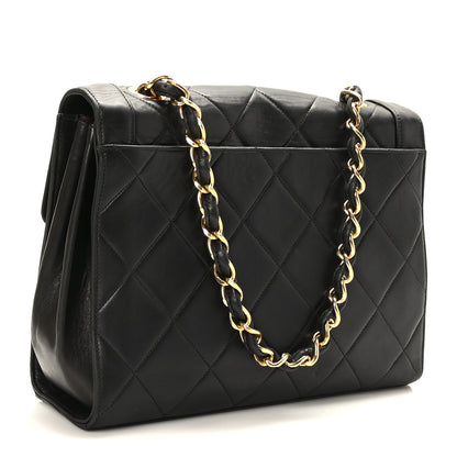 Chanel Lambskin Quilted Mini Square Shoulder Flap Bag Black 3 of 10