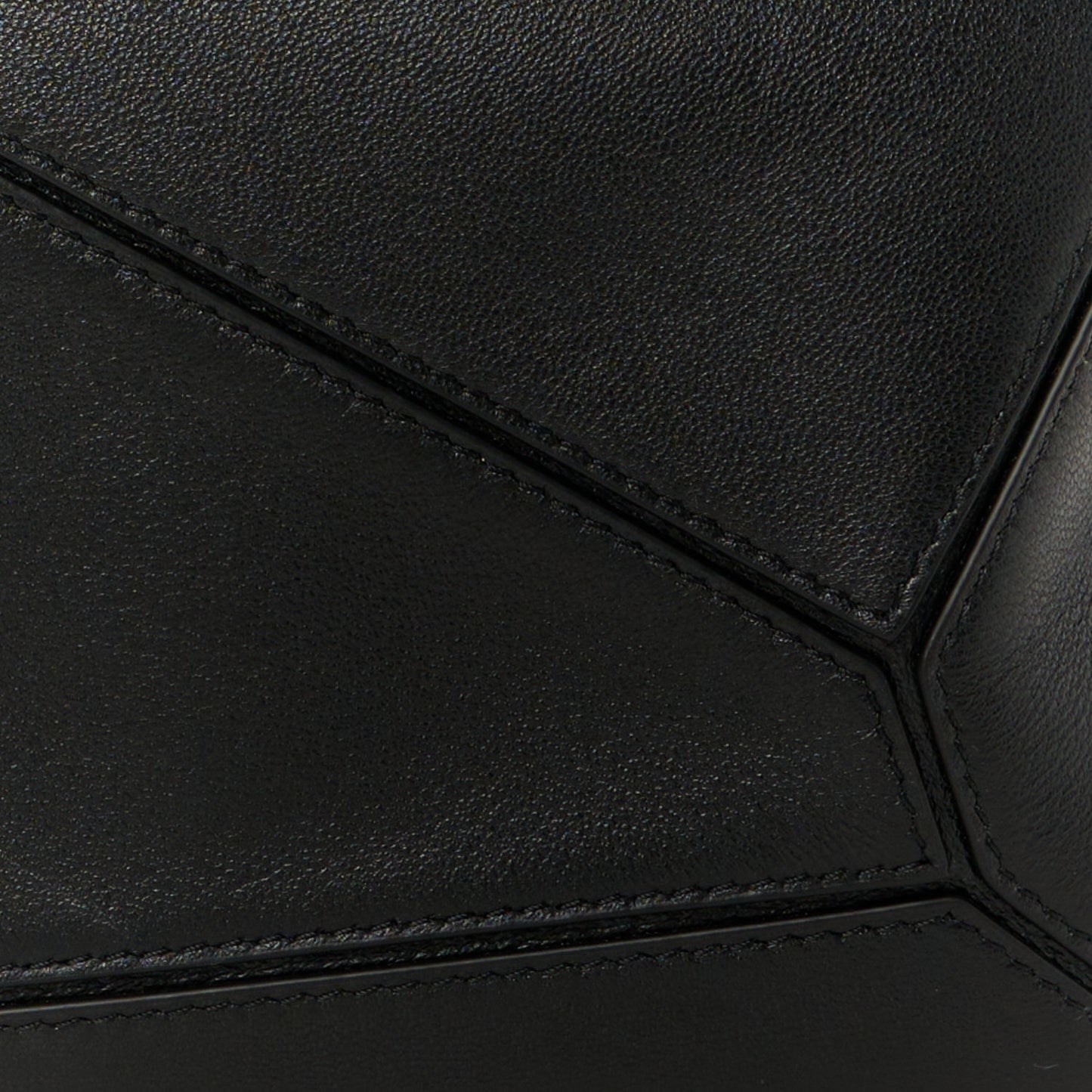 Nappa Lambskin Small Featherlight Puzzle Bag Black