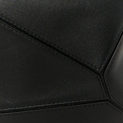 Loewe Nappa Lambskin Small Featherlight Puzzle Bag Black 9 of 11