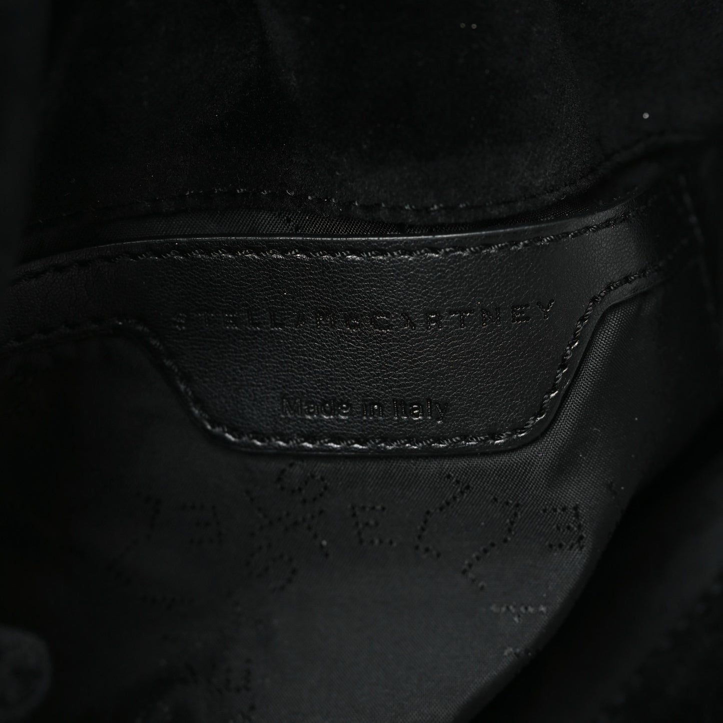 Velvet Mini Falabella Fold Over Tote Black