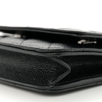 Chanel Caviar Quilted Wallet on Chain WOC Black 9 of 11
