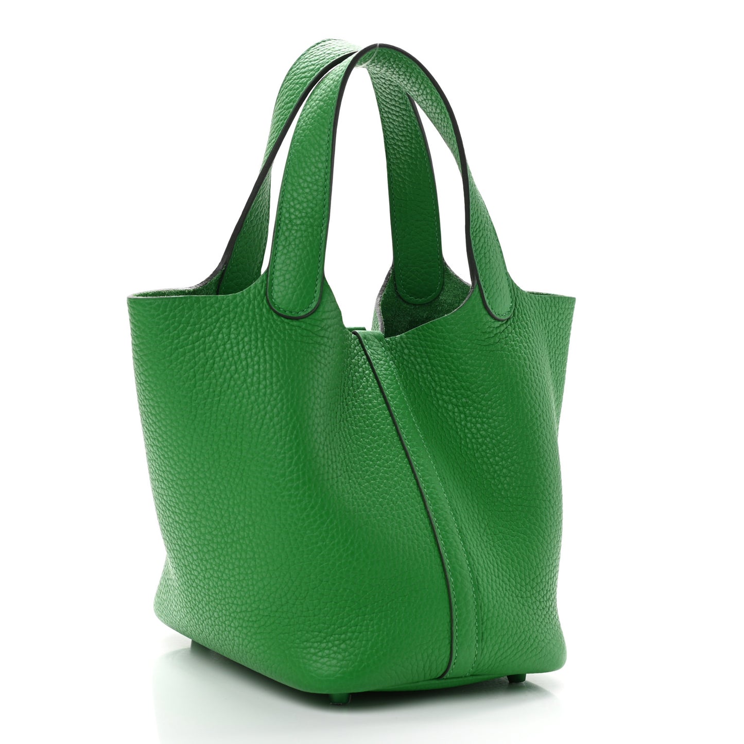 Taurillon Clemence Monochrome Picotin Lock 18 PM Bambou