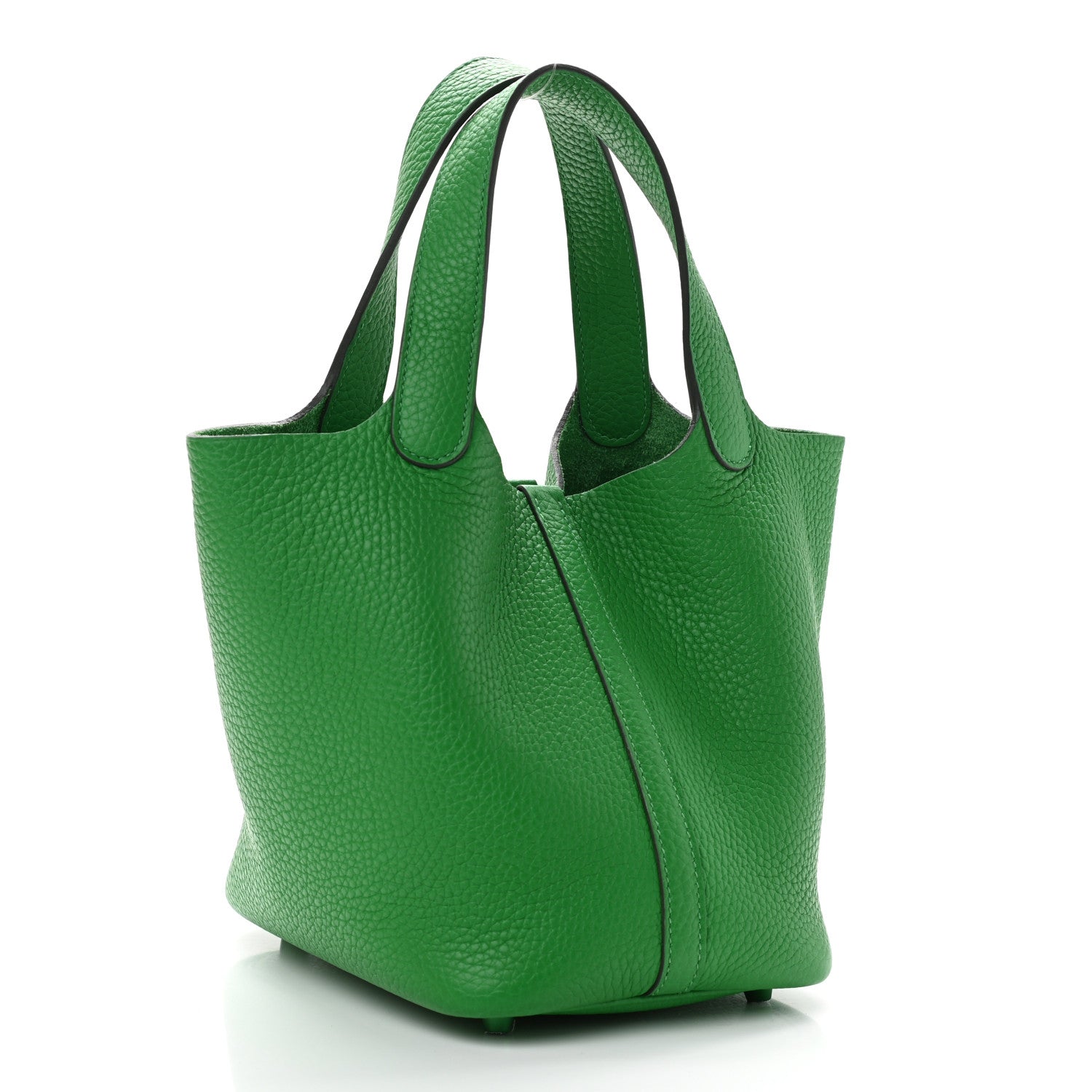 Hermes Taurillon Clemence Monochrome Picotin Lock 18 PM Bambou 3 of 13