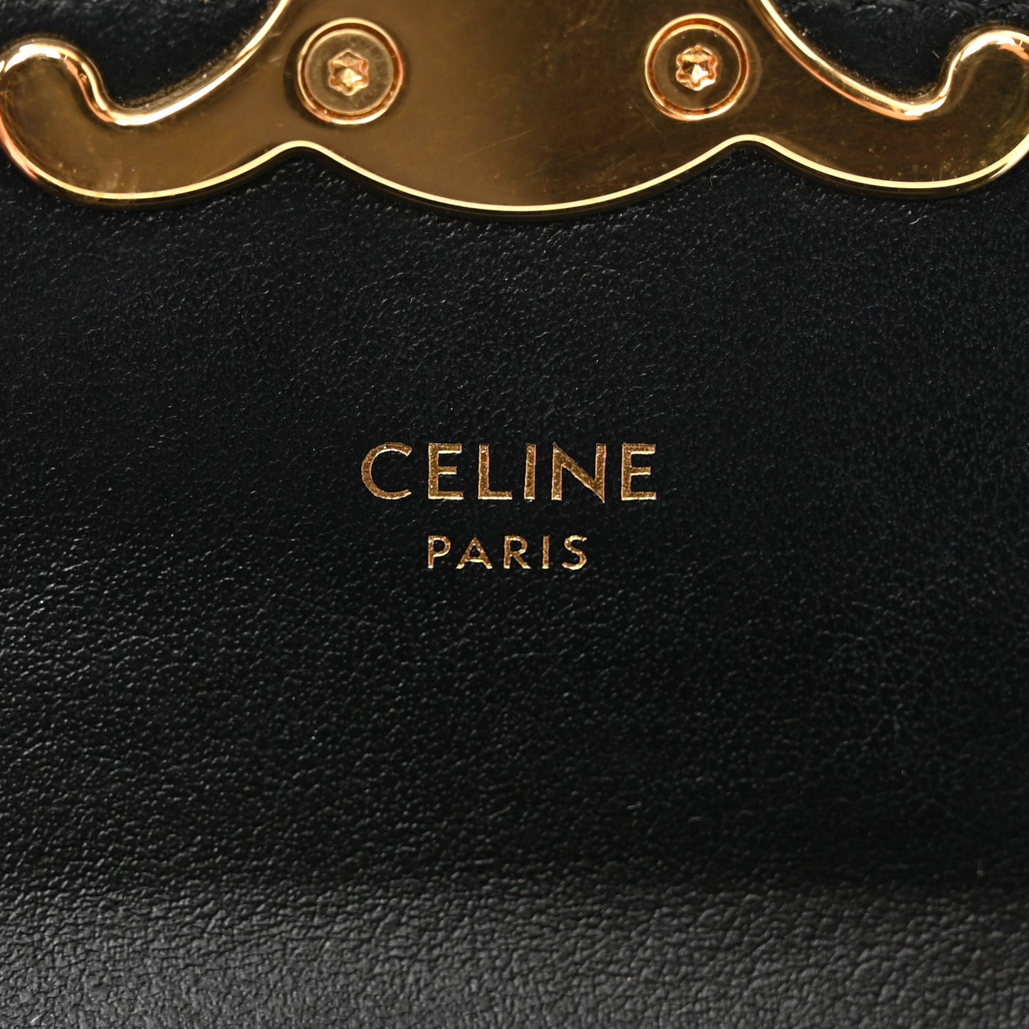 Shiny Calfskin Mini Triomphe Black
