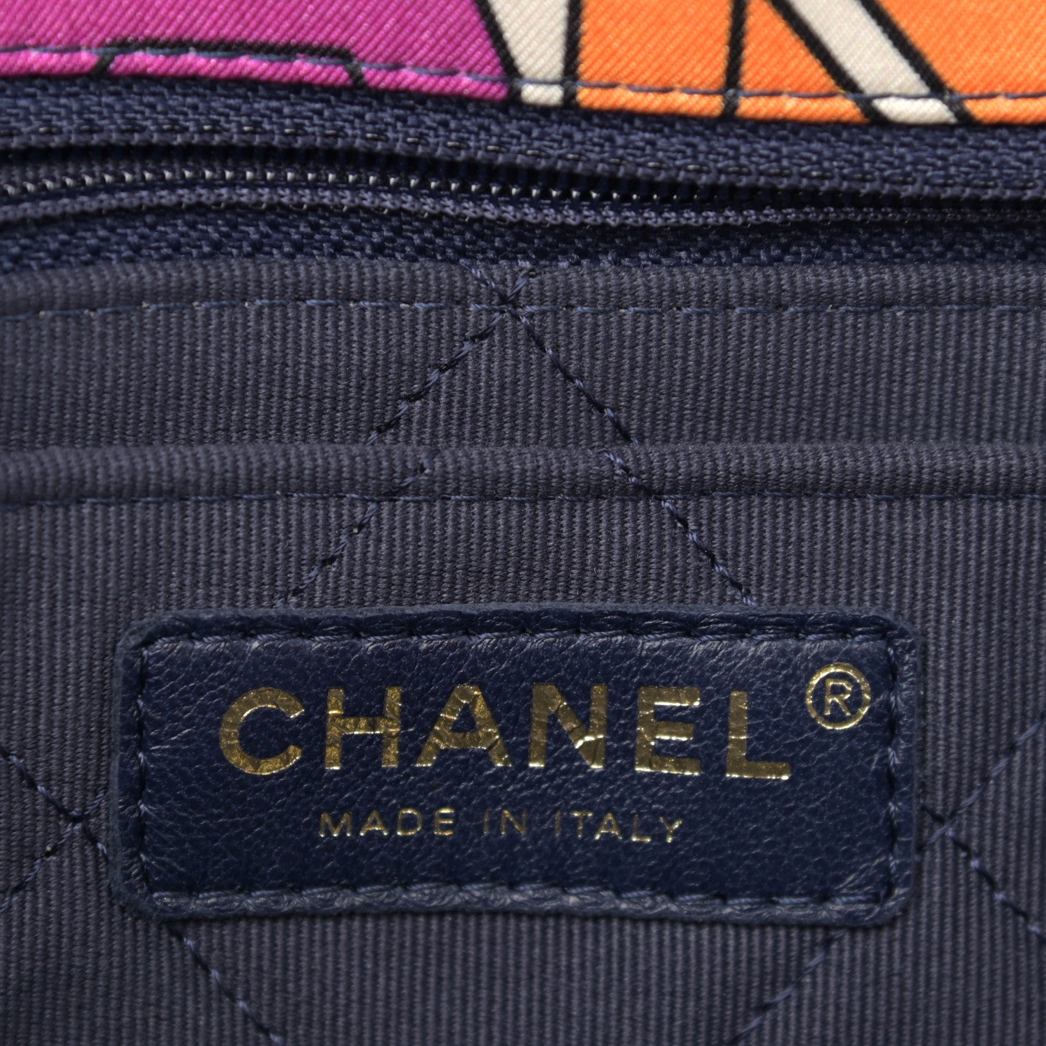Chanel Printed Silk CC Small Single Flap Multicolor 6 of 11