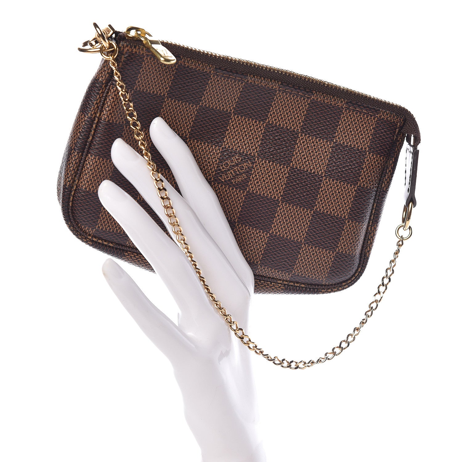 Louis Vuitton Damier Ebene Mini Pochette Accessories 2 of 7