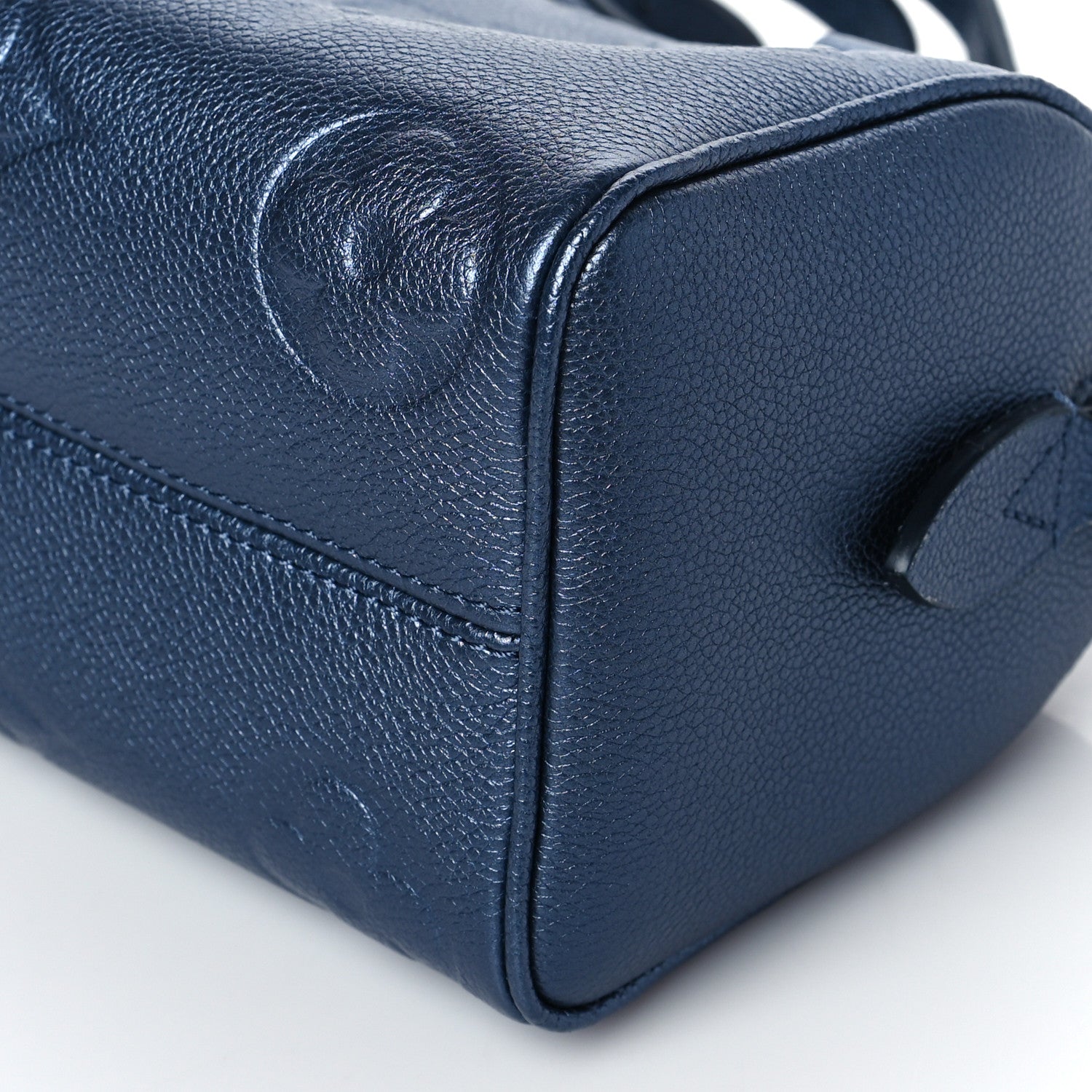 Louis Vuitton Metallic Empreinte Monogram Giant Speedy Bandouliere 20 Navy Nacre 9 of 10