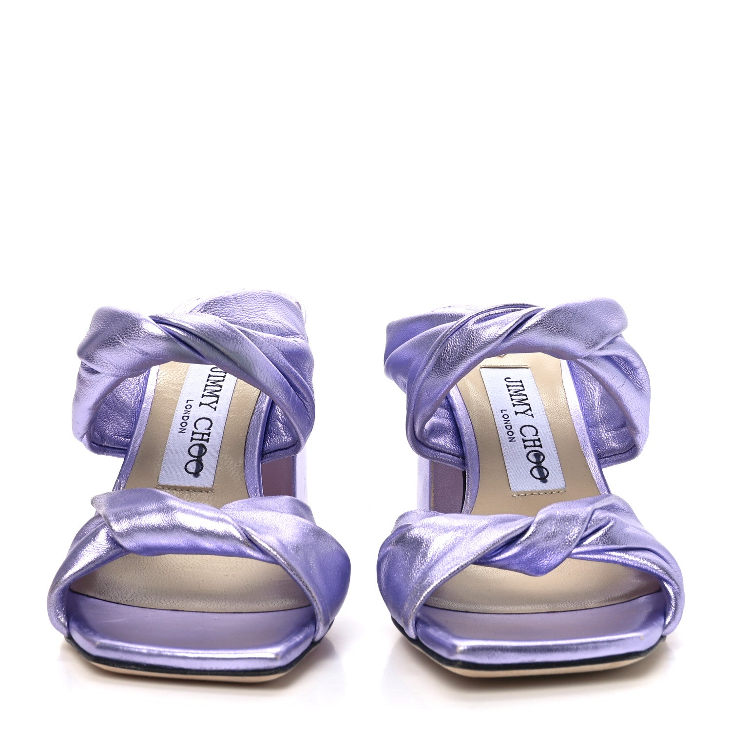 ち*ー様 JIMMY CHOO パープル ミュール Jimmy Choo Metallic Nappa Mules 36 Purple 1767907 – FASHIONPHILE