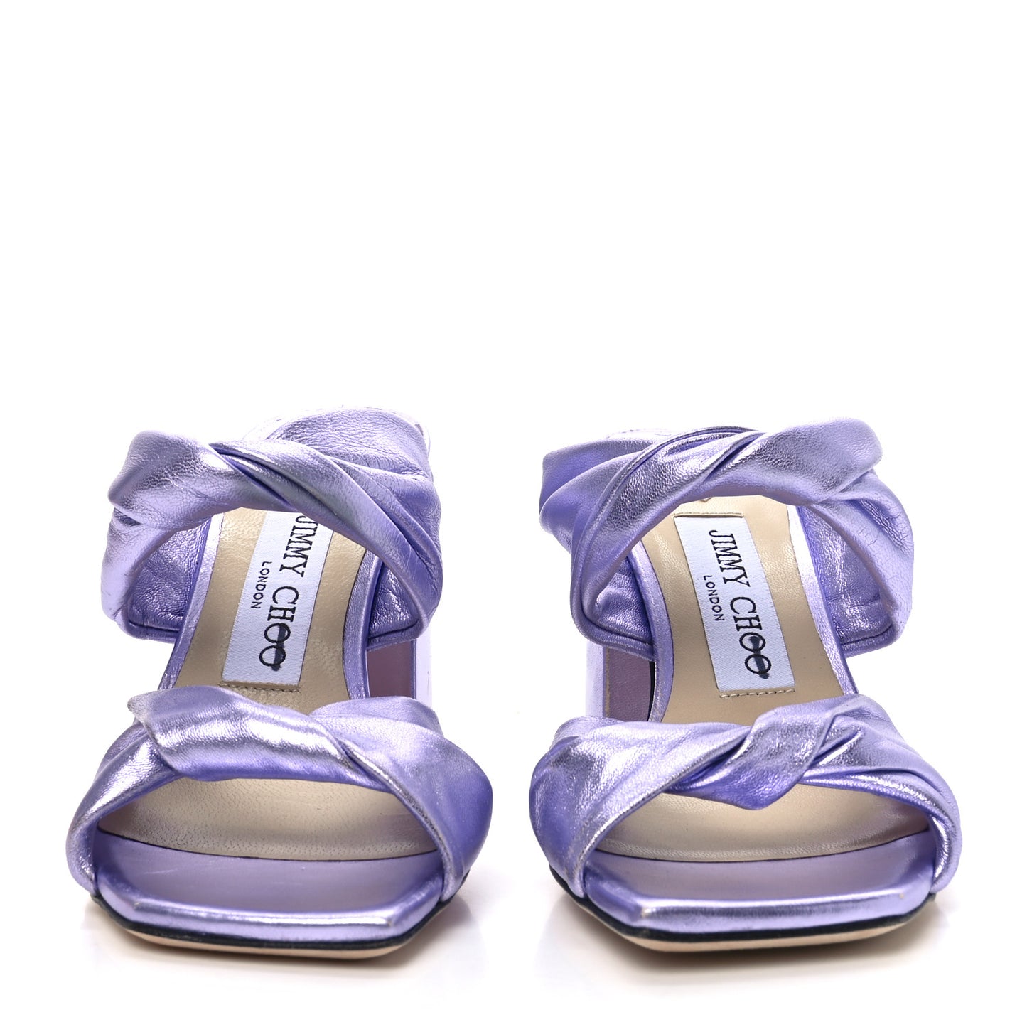 Metallic Nappa Mules 36 Purple
