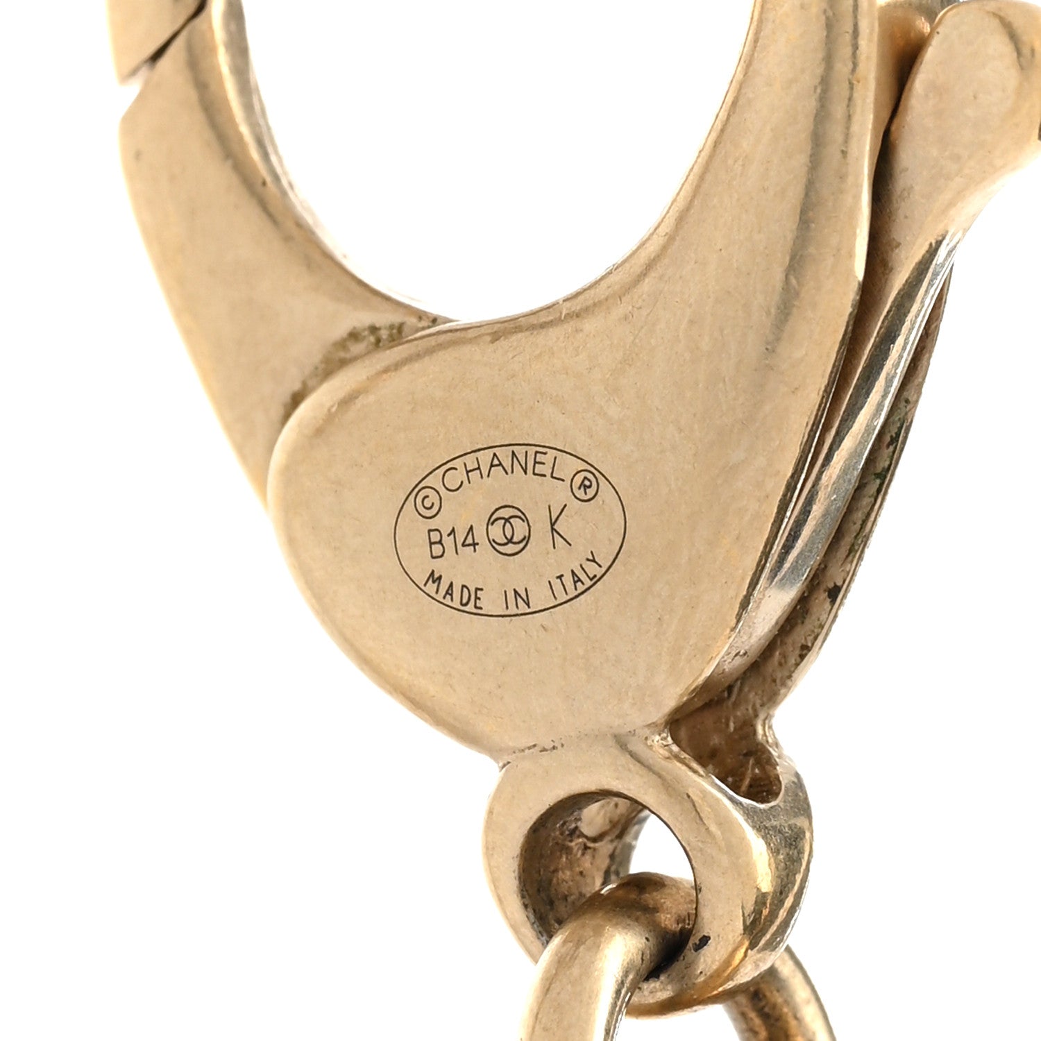Chanel CC Oversized Padlock Necklace Gold Silver 6 of 7